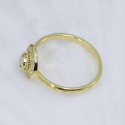 18K Treasure Gold diamond jewel ring