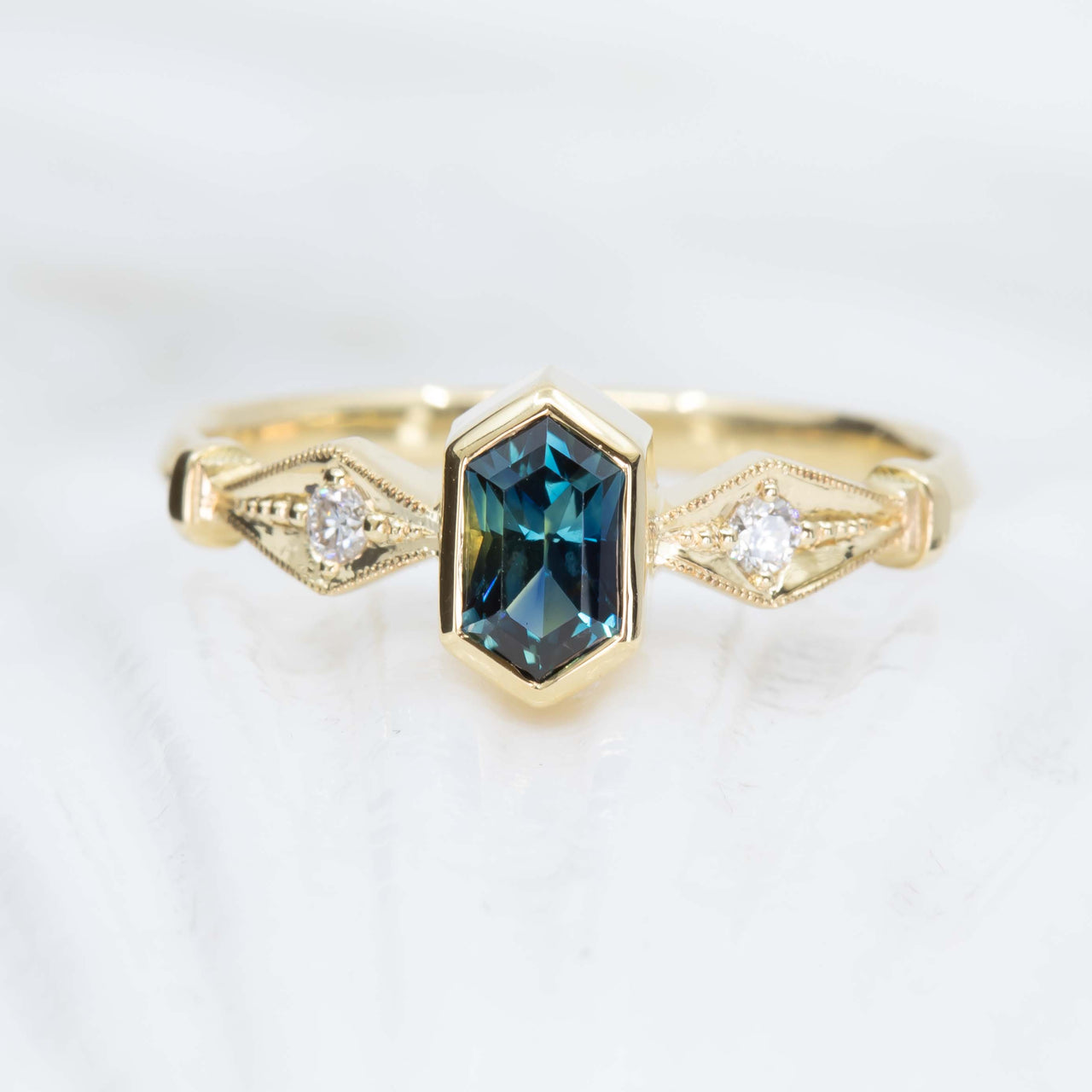 St. Barts Ring - 1.09ct Abyss-Blue Sapphire