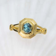 Atlantic Blue Sapphire Ring