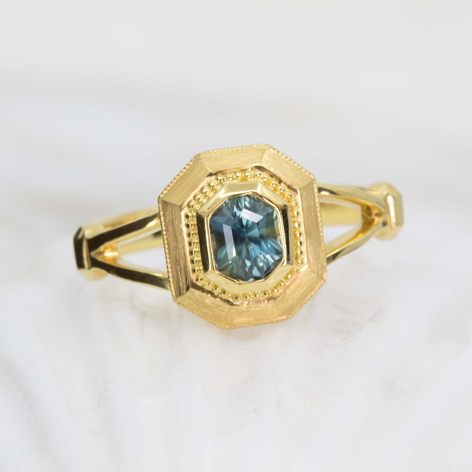 Atlantic Blue Sapphire Ring