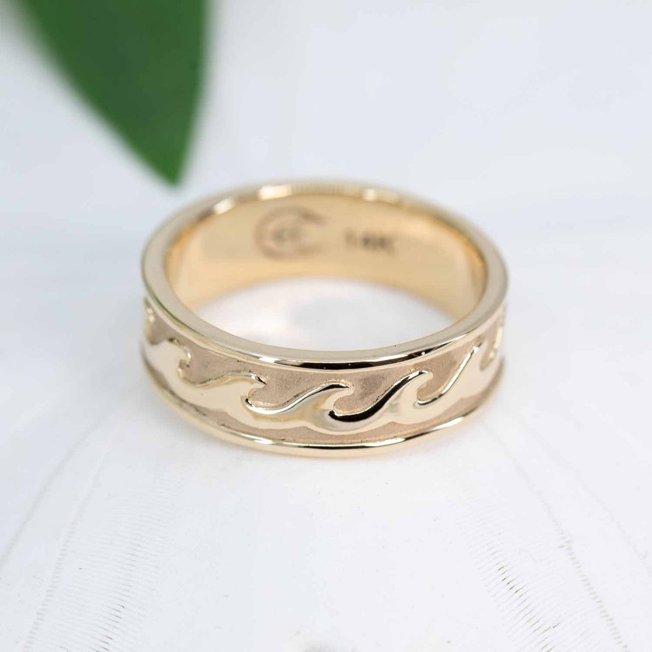 14K Gold Wave Rings