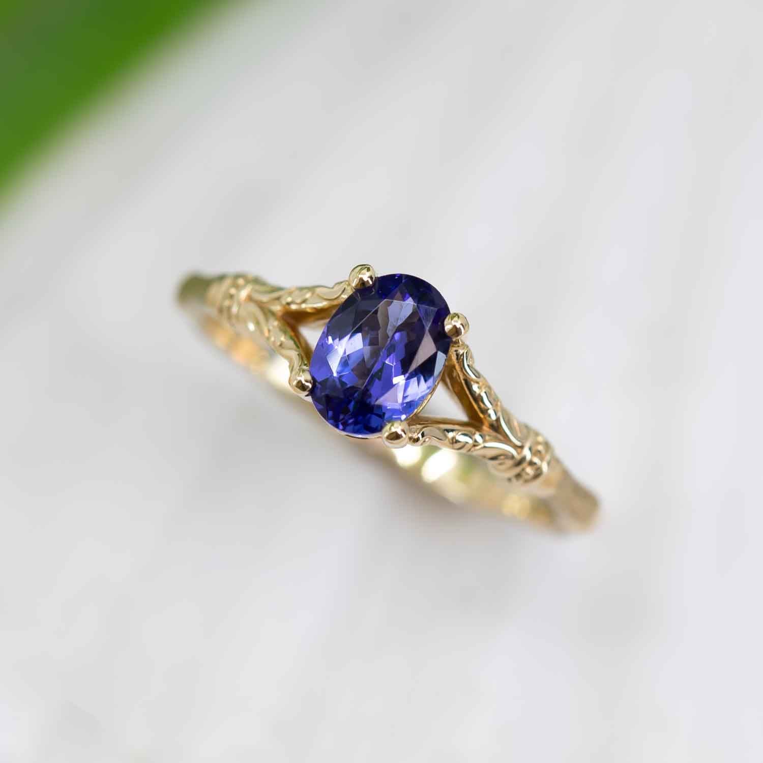 Tropical Tanzanite Ring