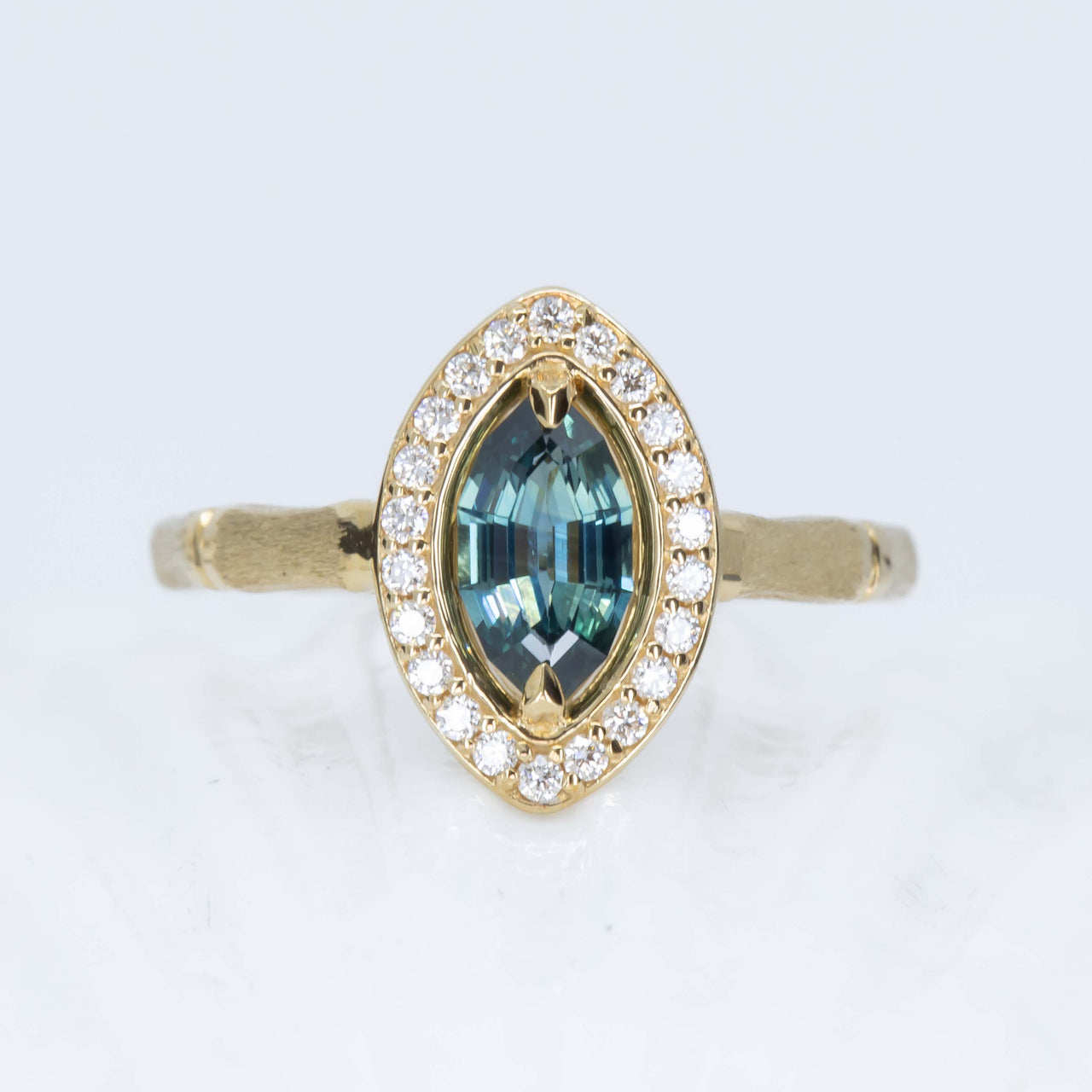Bora Bora Ring - 0.86ct Blue Sapphire