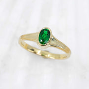 Tsavorite Garnet Atlantis Ring