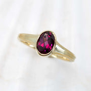 Shipwrecked Atlantis Garnet Ring