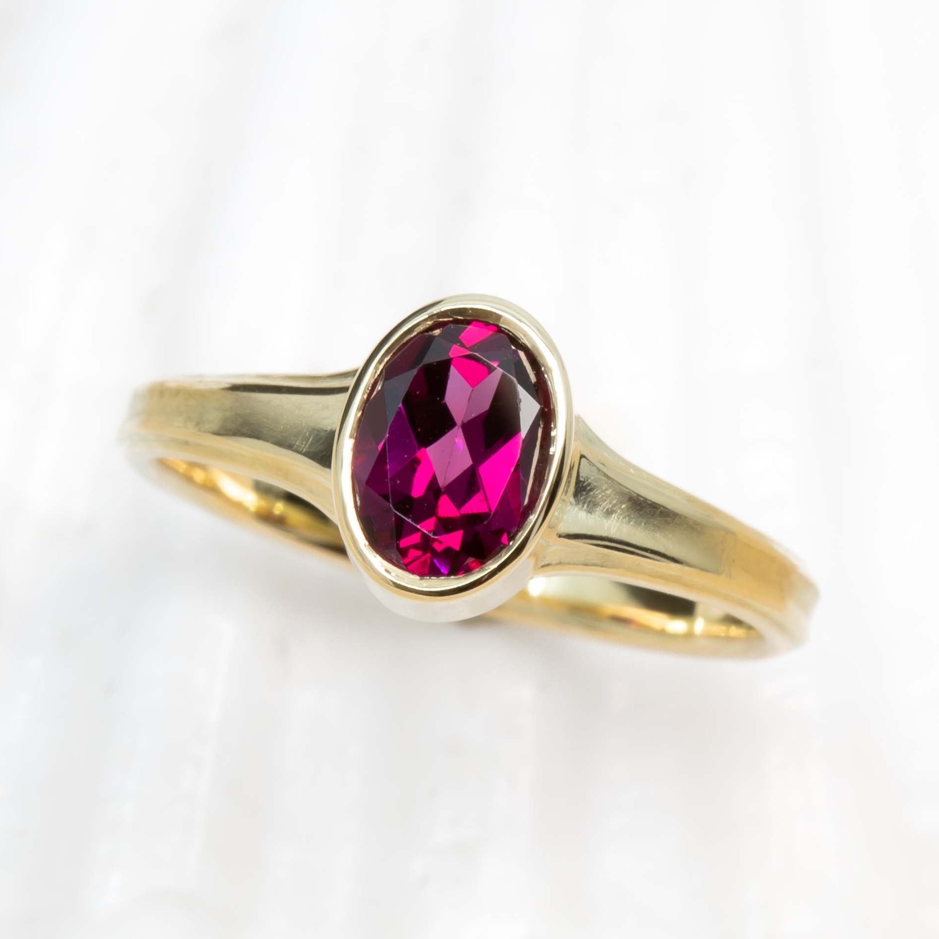 Shipwrecked Atlantis Garnet Ring