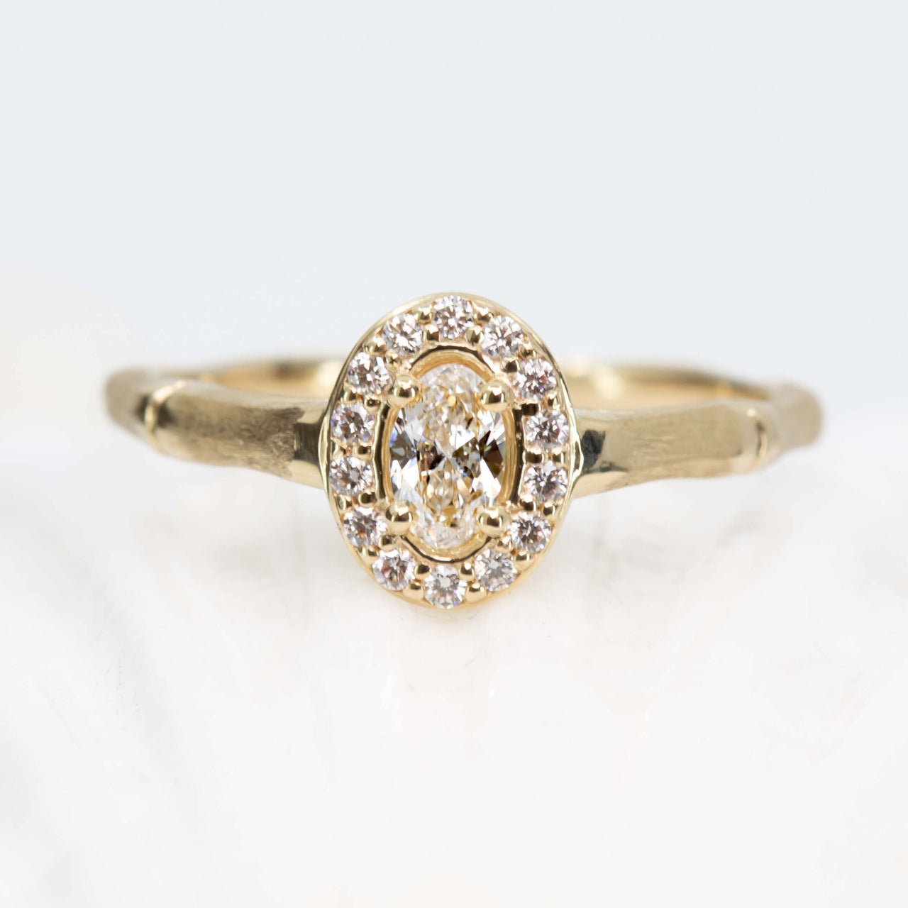 Bamboo Diamond Ring