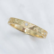 Diamond Vintage Wave Ring