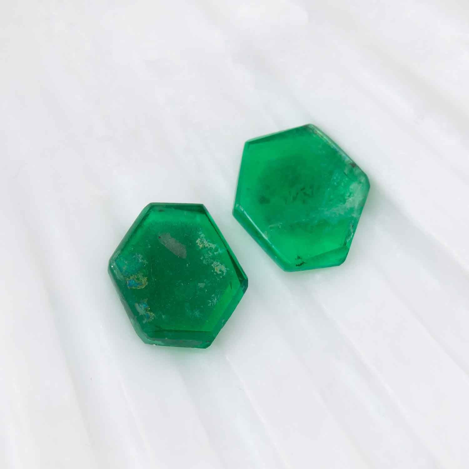 Emerald Crystal Slices 6.26cts