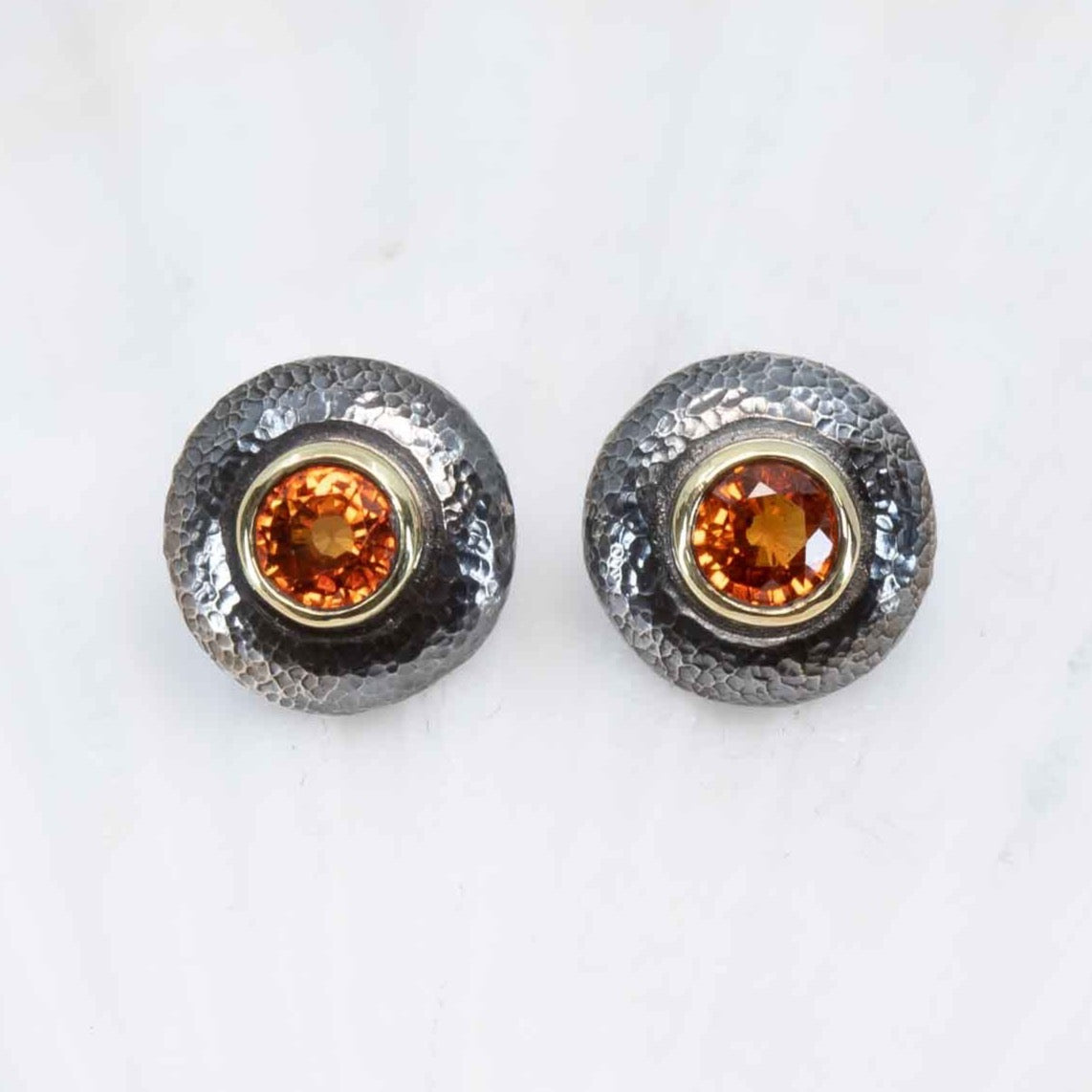 Marianas Orange Sapphire Earrings