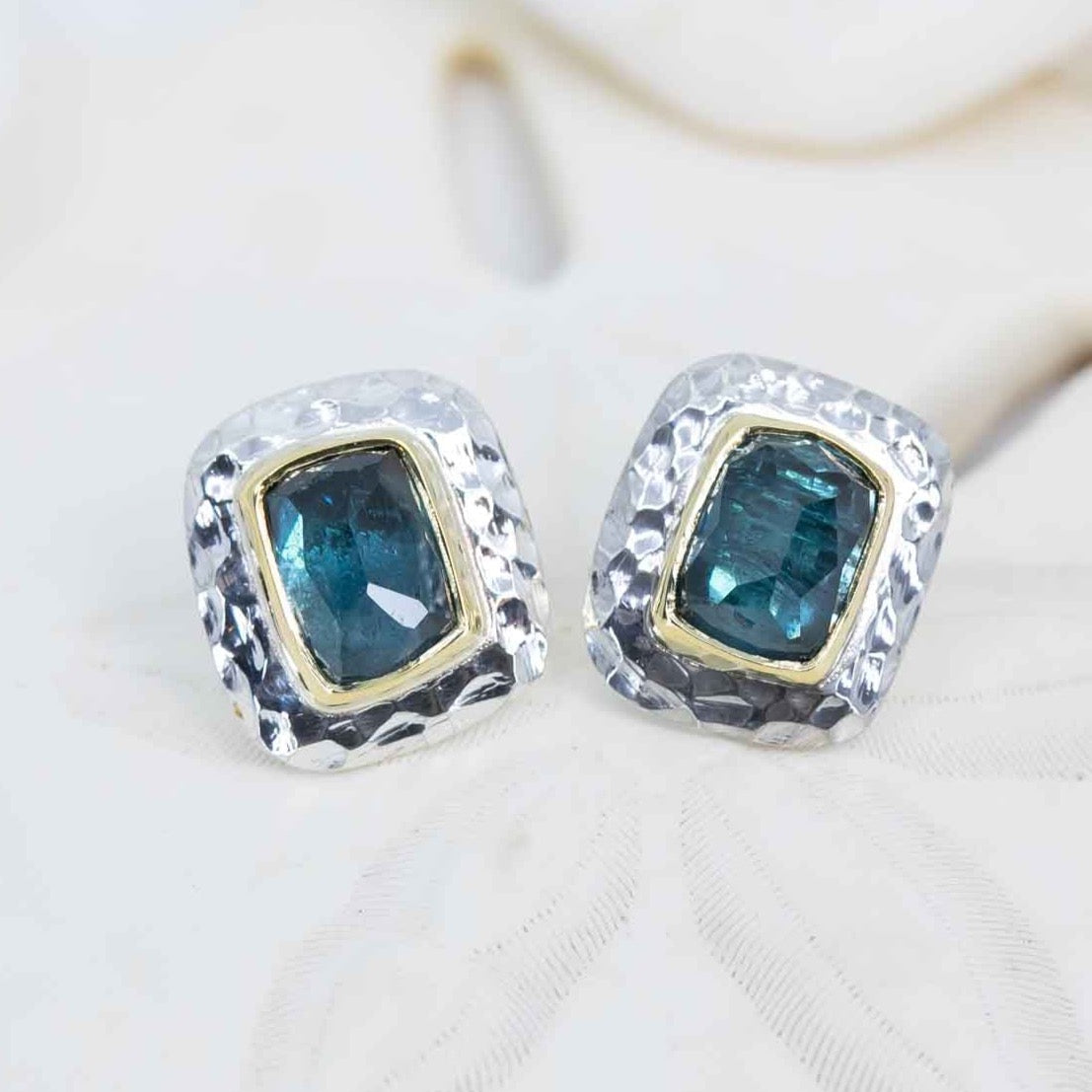 Marianas Lagoon-Blue Tourmaline Earrings