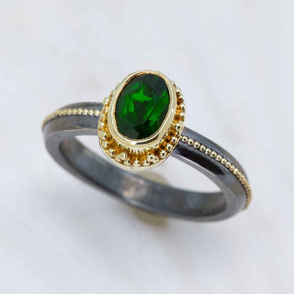 Chrome Diopside Marianas Ring