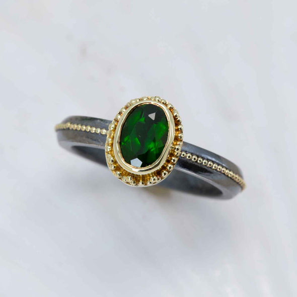 Chrome Diopside Marianas Ring