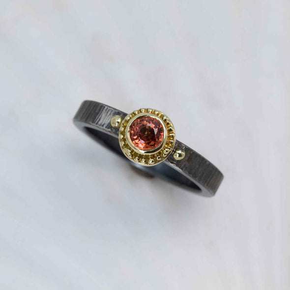 Orange Sapphire Marianas Ring