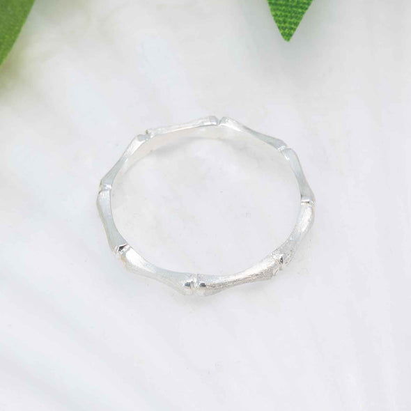 Sterling Silver Bamboo Band