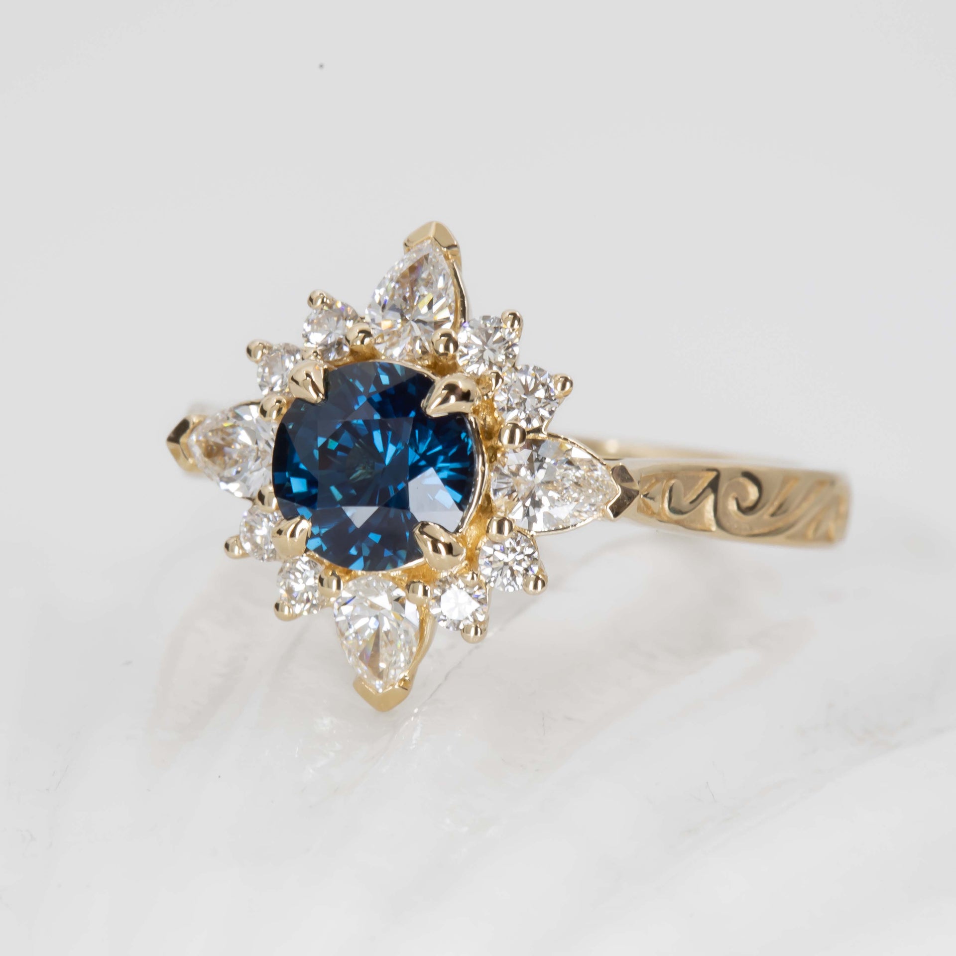 Moana Ring- 1.25ct Blue Sapphire 