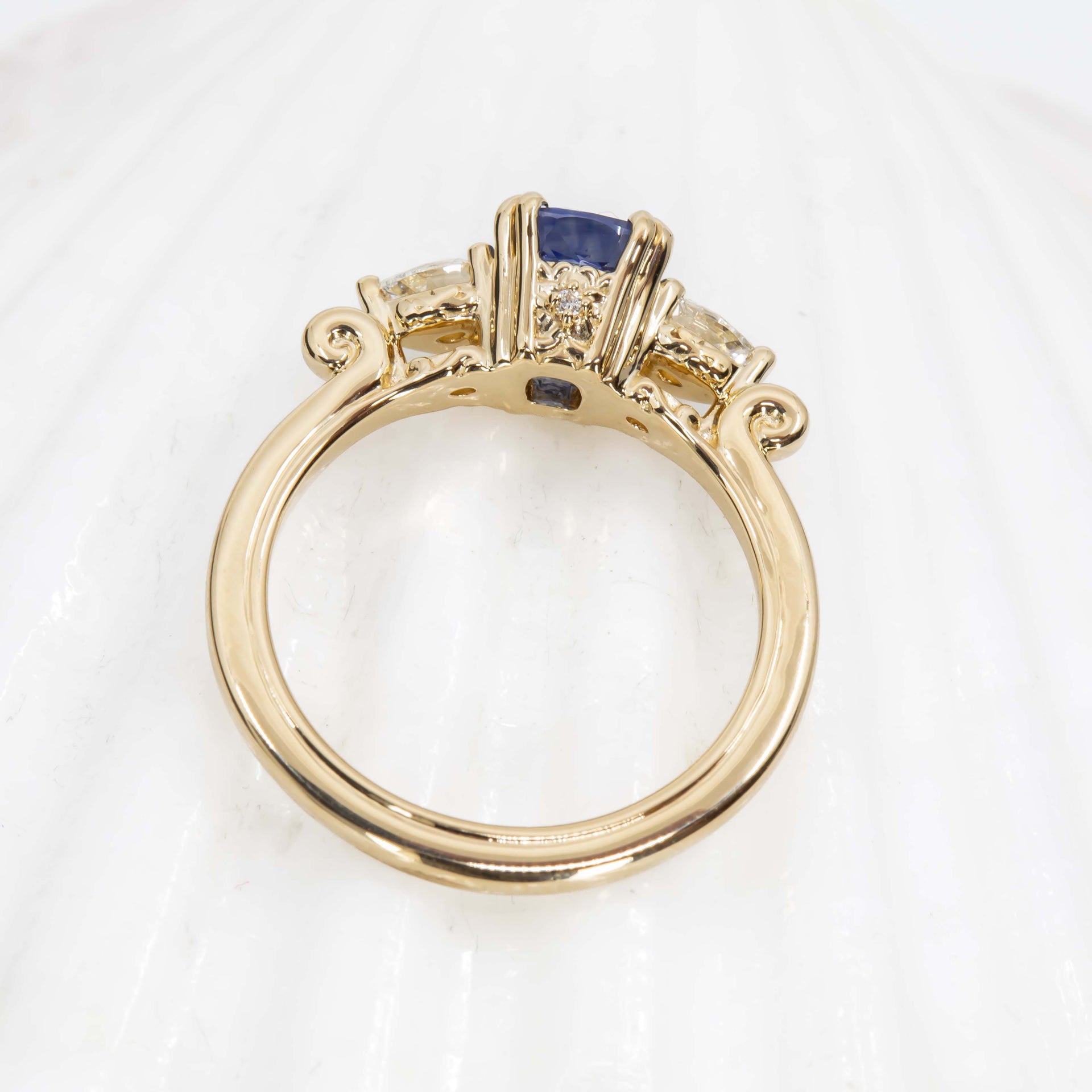 Moorea Ring- Periwinkle Sapphire 1.58