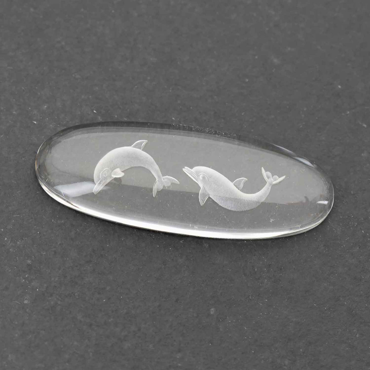 Carved Quartz Dolphins