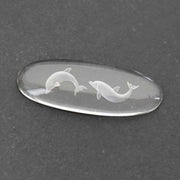 Carved Quartz Dolphins