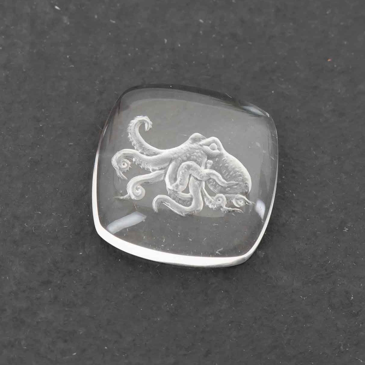 Carved Quartz Octopus