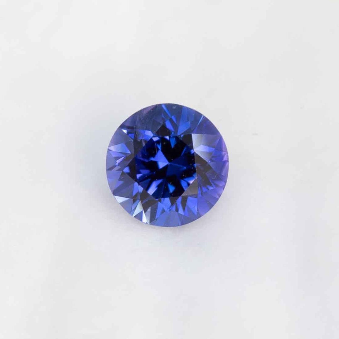 Violet sapphire round 1.06ct
