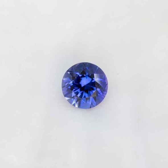 Violet sapphire round 1.06ct