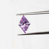Diamond-shaped pink sapphire 1.11ct