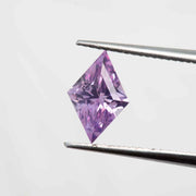 Diamond-shaped pink sapphire 1.11ct