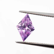 Diamond-shaped pink sapphire 1.11ct