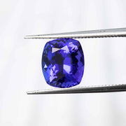 Cushion-cut tanzanite 4.19ct