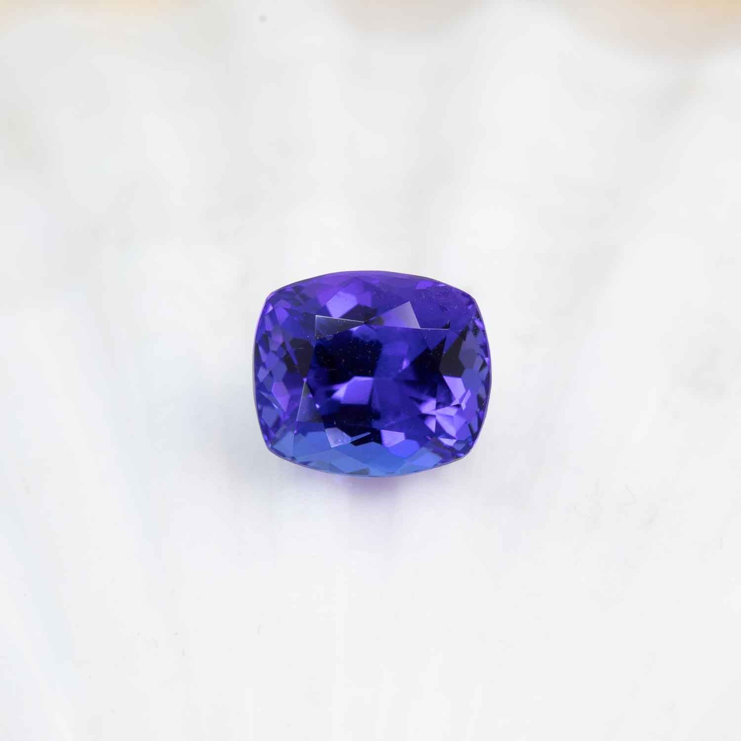 Cushion-cut tanzanite 4.19ct