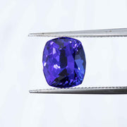 Cushion-cut tanzanite 4.19ct