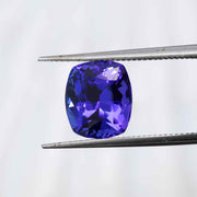 Cushion-cut tanzanite 4.19ct