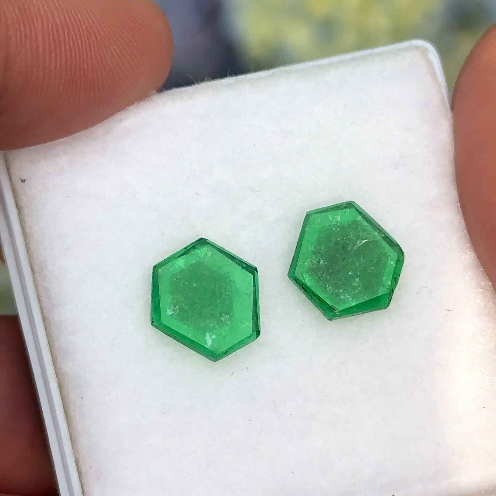 Emerald Crystal Slices 6.52cts