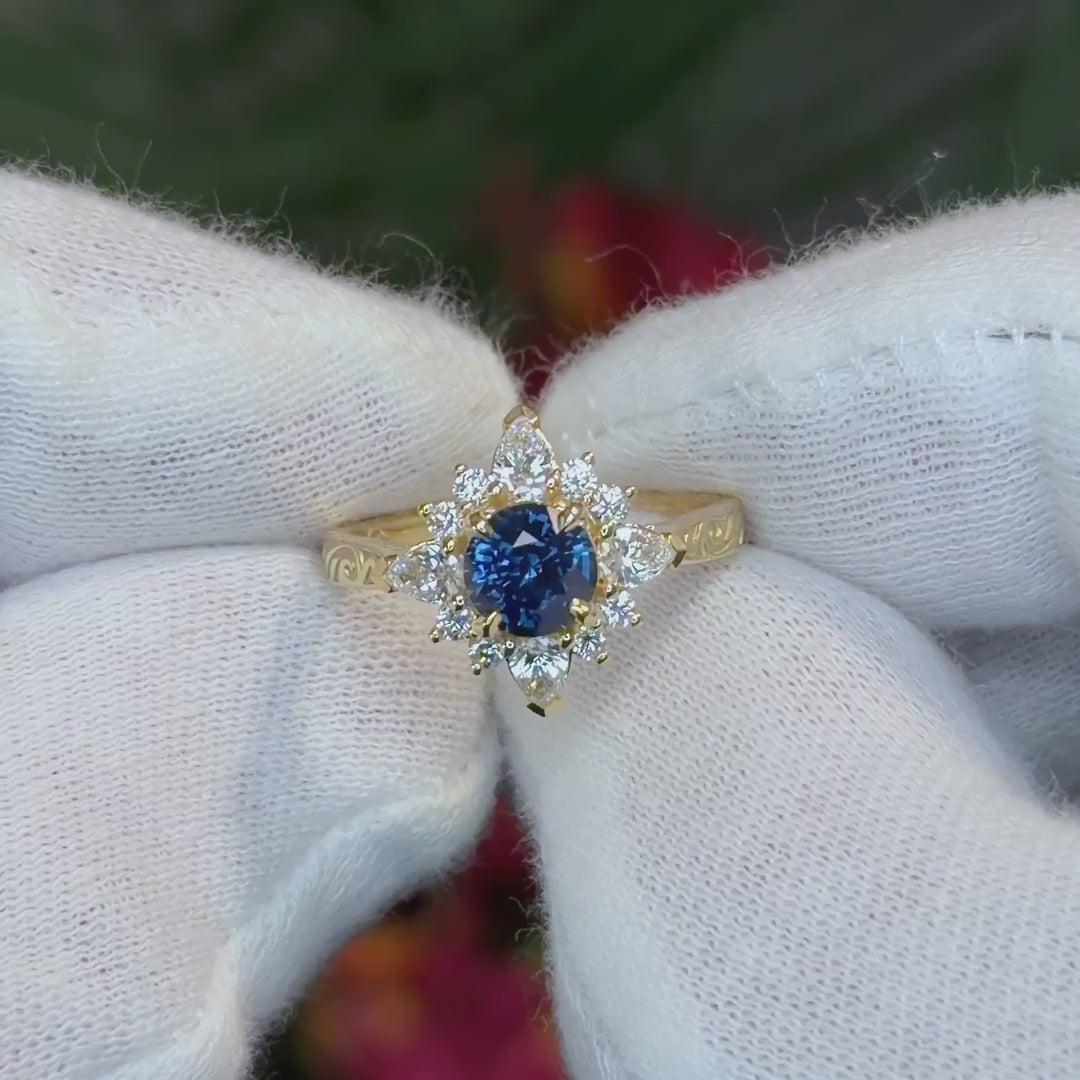 Moana Ring- 1.25ct. Blue Sapphire