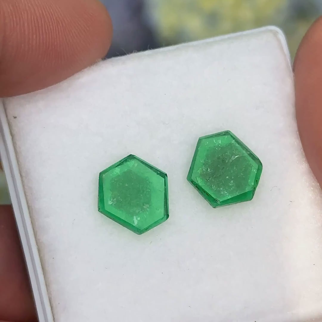 Emerald Crystal Slices (6.52cts)