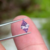 Diamond-shaped pink sapphire 1.11ct