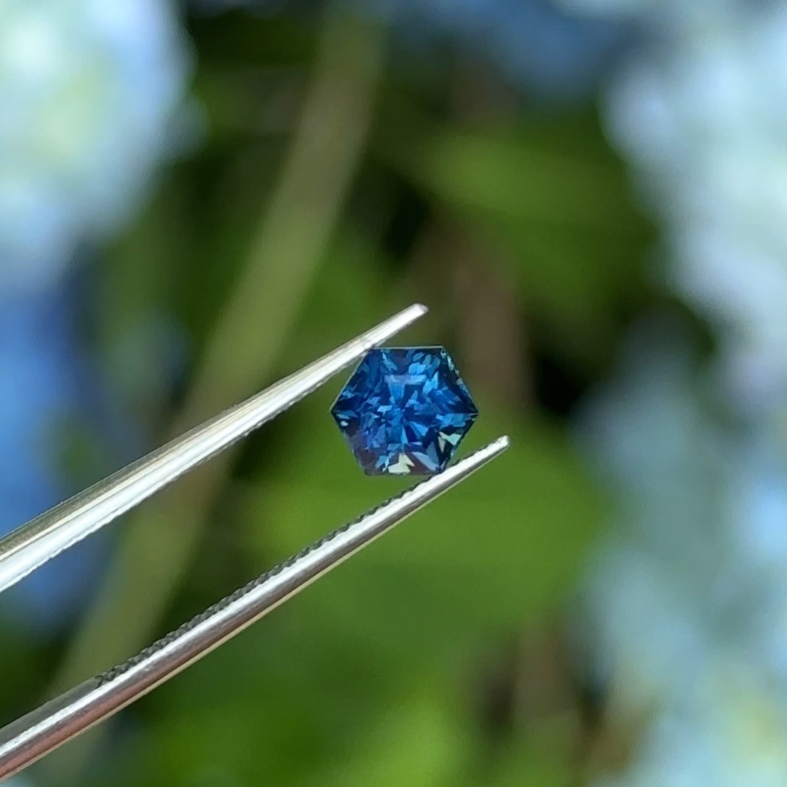 Hexagon Blue Sapphire 1.0ct