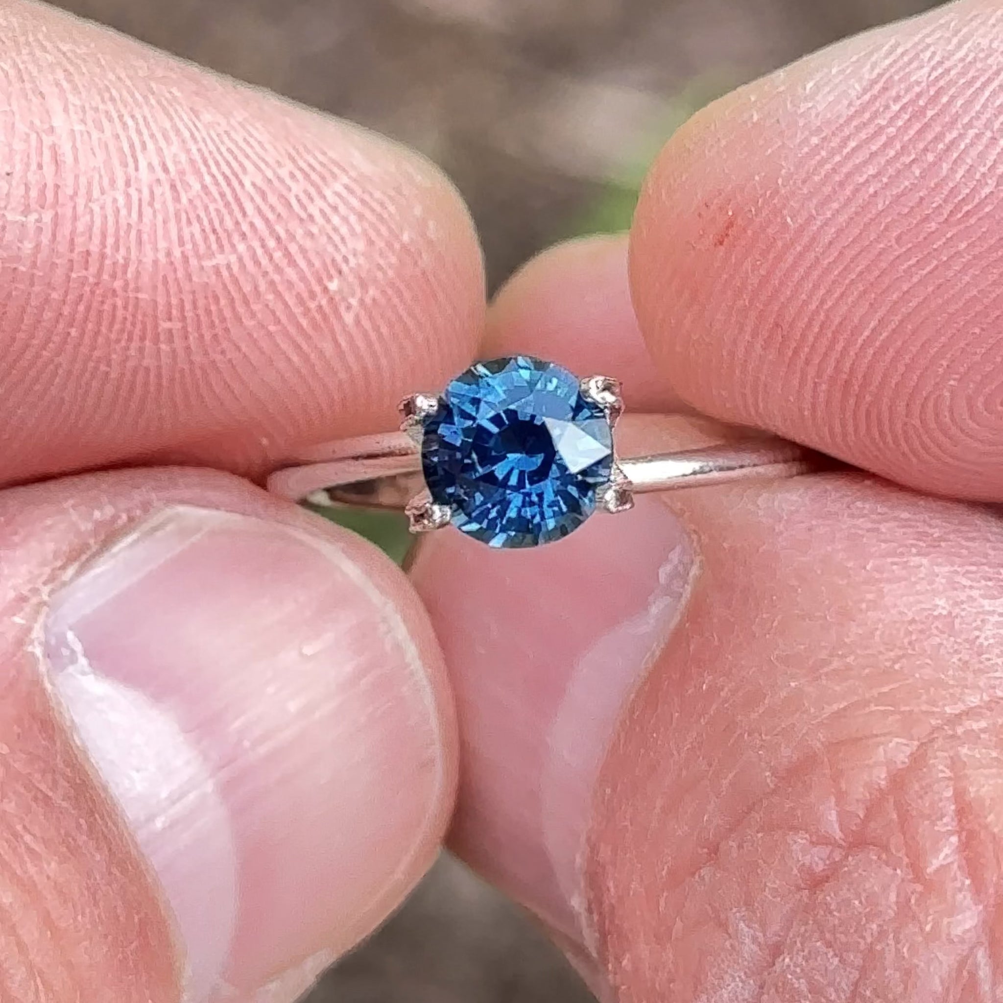 Round Blue Sapphire 1.26cts