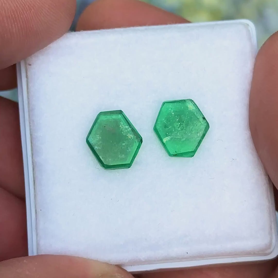 Emerald Crystal Slices (6.26cts)