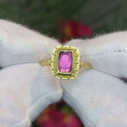 Pink Tourmaline Tropical Dream Ring