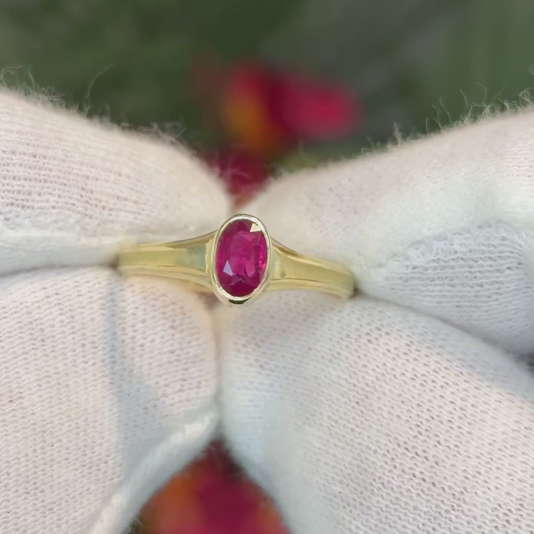 Shipwrecked Atlantis Ruby Ring