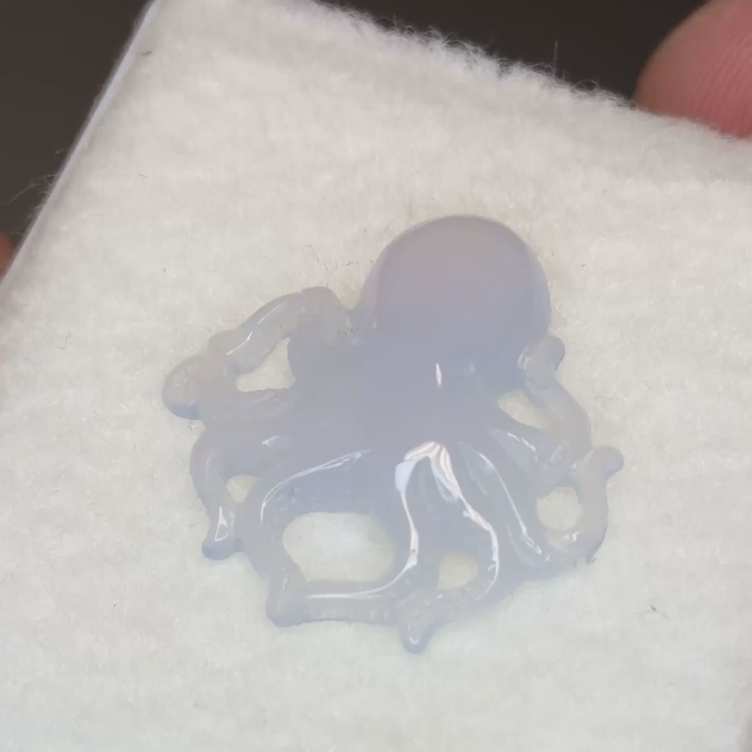 Chalcedony Octopus (12.3ct)