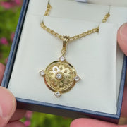 Granulated Diamond Pendant