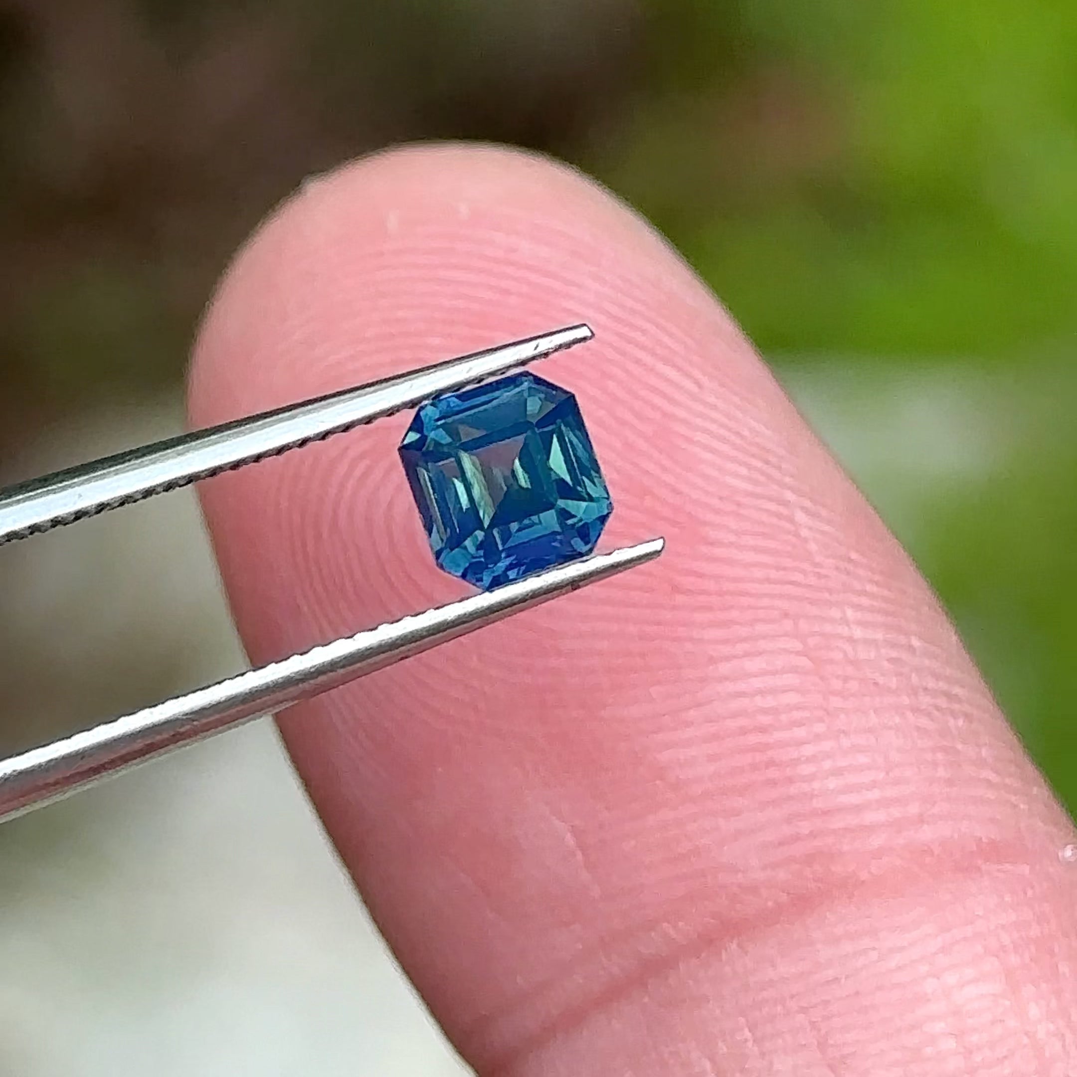 Oval Blue Sapphire 10K White Gold Stud Earrings For Her 0.68