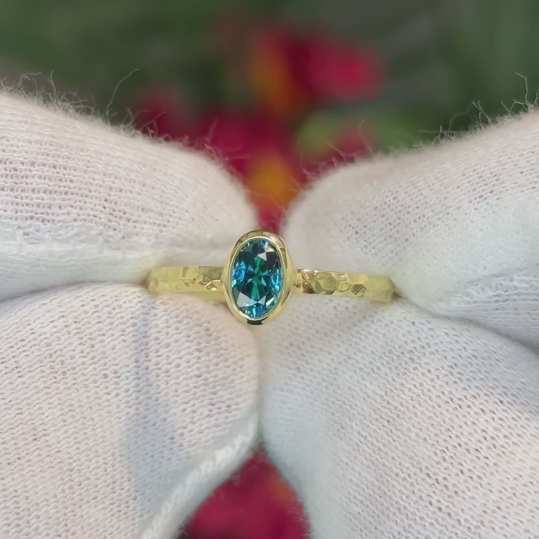 Blue Zircon High Seas Ring