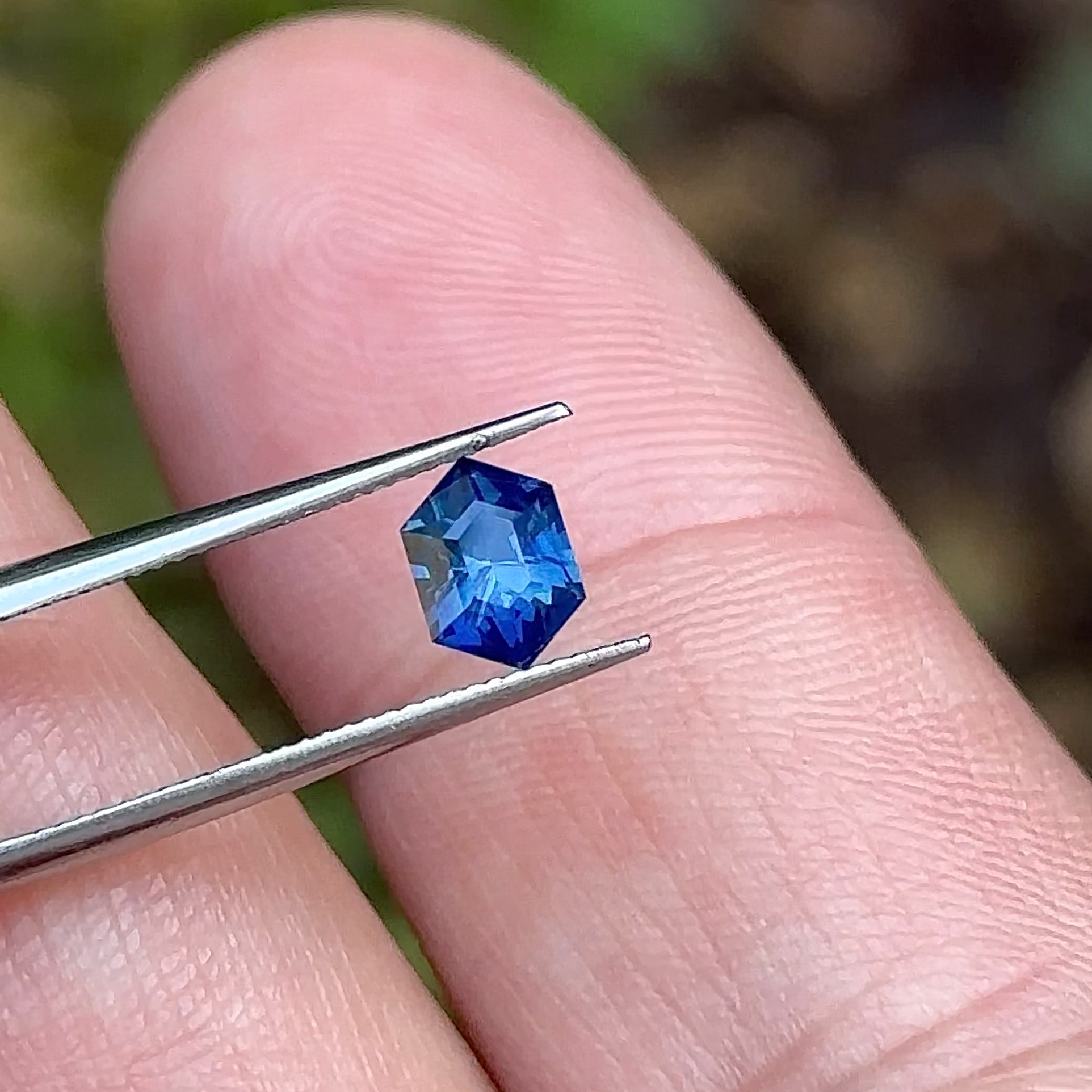 Blue Sapphire Hexagon 0.71cts