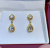Granulated 18K Treasure Gold diamond earrings