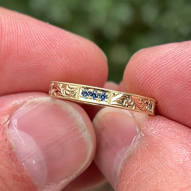 Sapphire 3 Sided Band main image 0