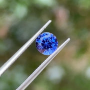 Violet sapphire round 1.06ct